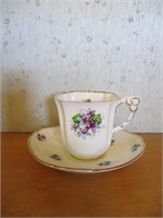 Sweet Violets cup and saucer