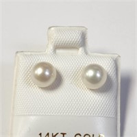 $200 14K  Fresh Water Pearl Earrings