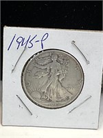 1945 p Walking liberty half dollar