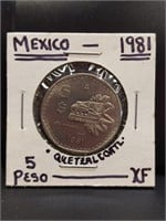 1981 Mexican coin