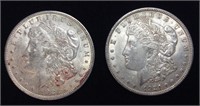 (2) 1921-P MORGAN SILVER DOLLARS