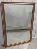 (AB) Wood Framed Hanging Mirror (39x26.5")