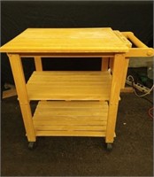 Solid Wood Kitchen Cart