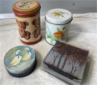 Vintage Tins and Coasters