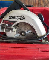 Craftsman circular saw in hard sided case