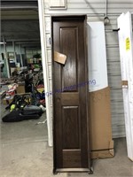 PRE-HUNG BROWN INTERIOR DOOR, 19.5"W X 83"T