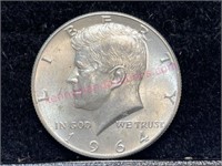 1964 D Kennedy half dollar (90% silver)