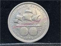 1892 Columbian Expo half dollar (90% silver)