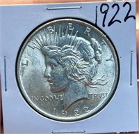 1922 SILVER PEACE DOLLAR