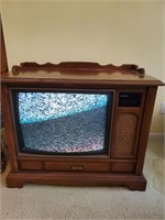 Vintage floor model tv