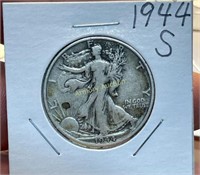 1944 S SILVER WALKING LIBERTY HALF DOLLAR