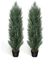 NEW Set of 2 - 4' Artificial Cedar Pine