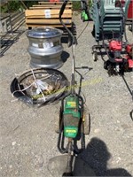 D1. weed trimmer wheeled Trimmer and noma electric