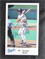 George Brett Signed Autographed Photo Card