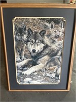 Wolf Print & Canvas Painting