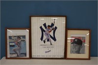 (2) Framed Sports Illustrated, (1) New York Yankee