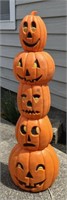 Illuminating Halloween Blowmold - 5 Pumpkins Tall!