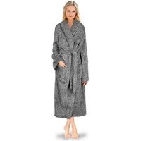 PAVILIA Premium Women Plush Soft Robe (L/XL).