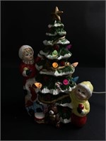 Vintage Ceramic Lighted Christmas Tree