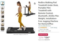 B2802 Redliro Walking Pad Treadmill Under Desk