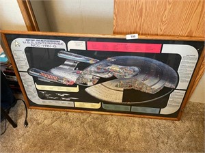 Star Trek USS Enterprise NCC-1701-0 Framed Picture