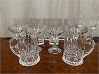 Crystal Iced Tea Glasses; Champagne Goblets; more