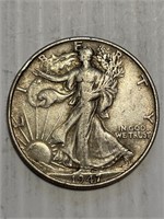 1947 Walking Liberty Silver Half
