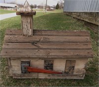 Primitive Wood Church Mail Box