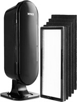 VEVA 8000 Black Air Purifier for Home  Pets Hair