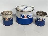 3 x Mobil Grease Tins
