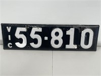 Enamel Heritage Number Plate 55 . 810