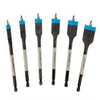 Spyder 6-piece X 6-in Woodboring Spade Drill Bit