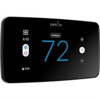 Emerson Sensi Black Smart Thermostat With Wi-fi