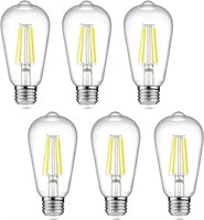 Dimmable Ascher Vintage LED Edison Bulbs, 6W,