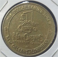 Queen of New Orleans $1 gaming token
