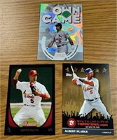 Albert Pujols 3 card lot MLB Cardinals