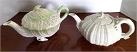 (2) "Belleek" Tea Pots