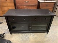 Table Top TV Cabinet w/ Drawers & Glass Doors