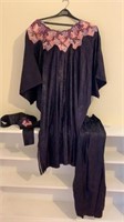 Senegal, Black Robe, pants & belt with