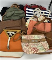 Lot (10) Ladies Hand Bags