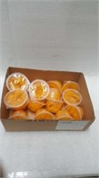 Orange fruit bowls