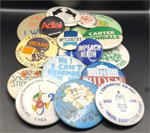 Various Pins, Largest 3"