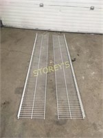 Pair of White Wall Racks - 12 x 90