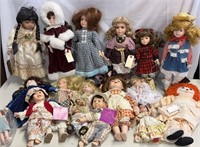 Porcelain dolls, raggedy, and doll, my pals dolls