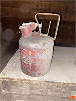 1 gallon metal, antique gas can