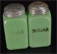 Jeanette Glass Jadeite Salt & Sugar Shaker