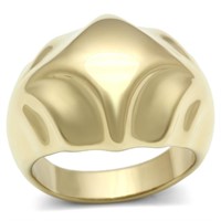IP Gold (Ion Plating) Brass Ring with No Stone