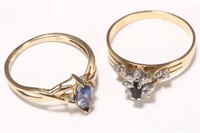 Australian 18ct Gold, Sapphire and Diamond Ring,