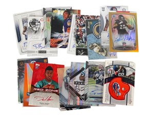 Various Football Autographed Cards