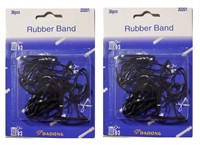 NEW - 72 Pcs Rubber Bands for Art & Craft- BLACK